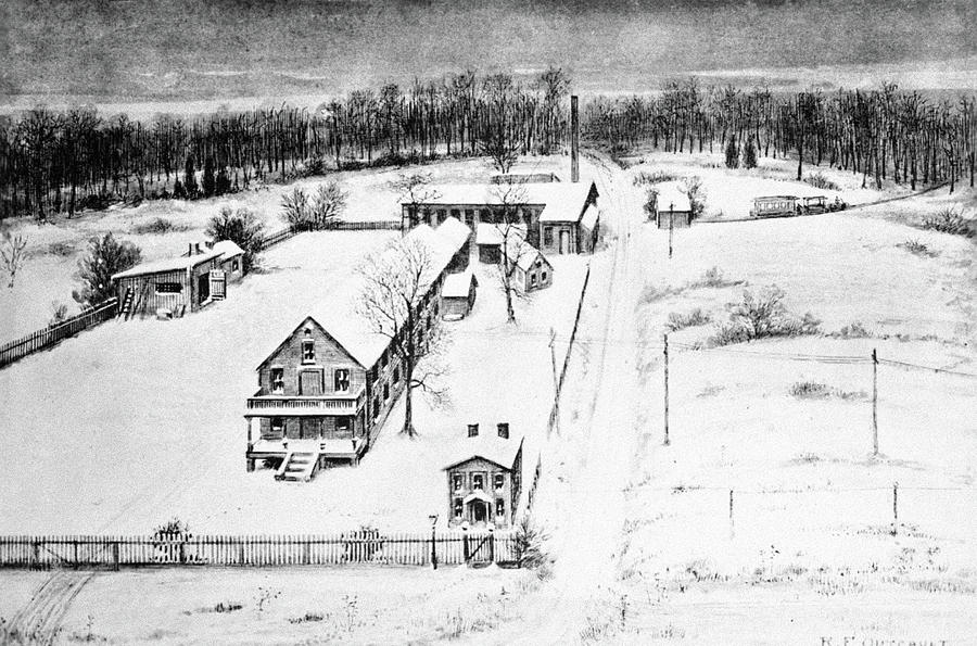 Edison Laboratory, 1880 Painting by Granger Edison Laboratory, 1880 Painting by Granger