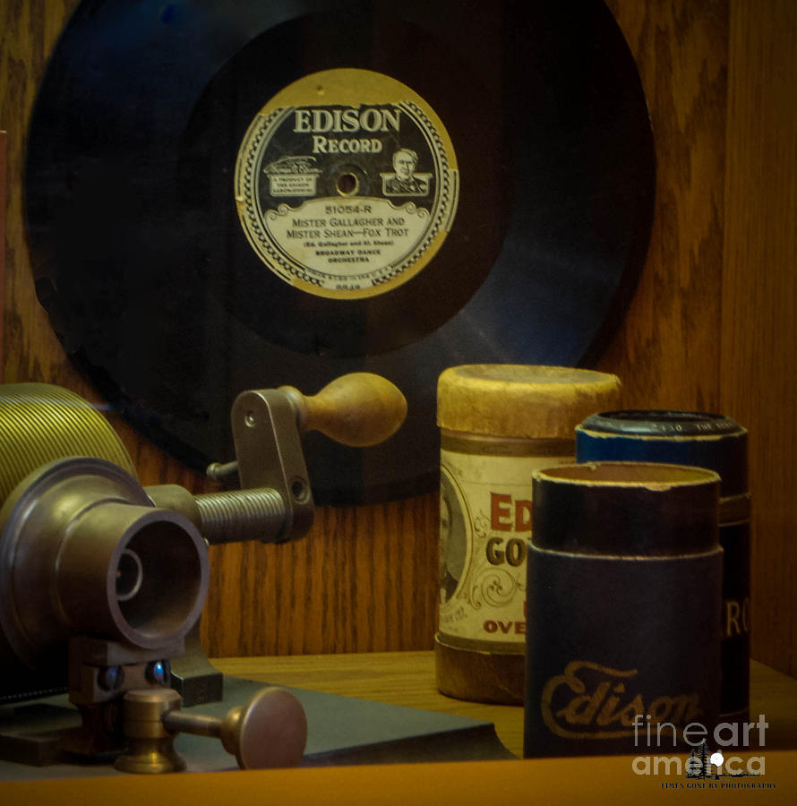 Edison Record and Equipment Photograph by Grace Grogan