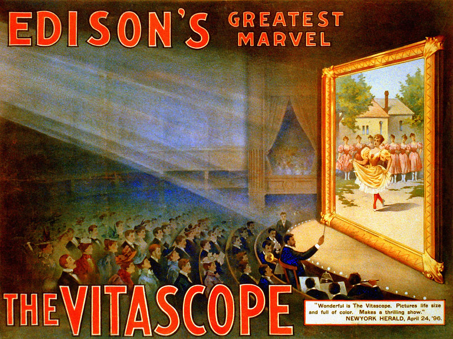 Edisons Vitascope Mixed Media by Charlie Ross