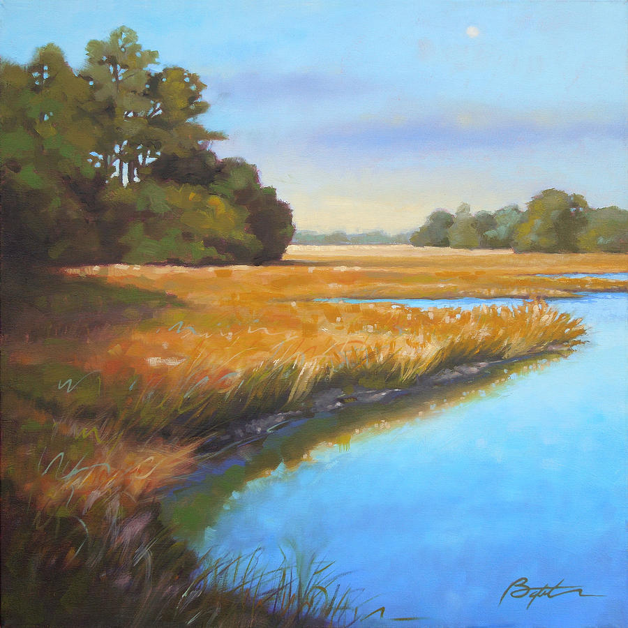 Nature Painting - Edisto Moon by Todd Baxter