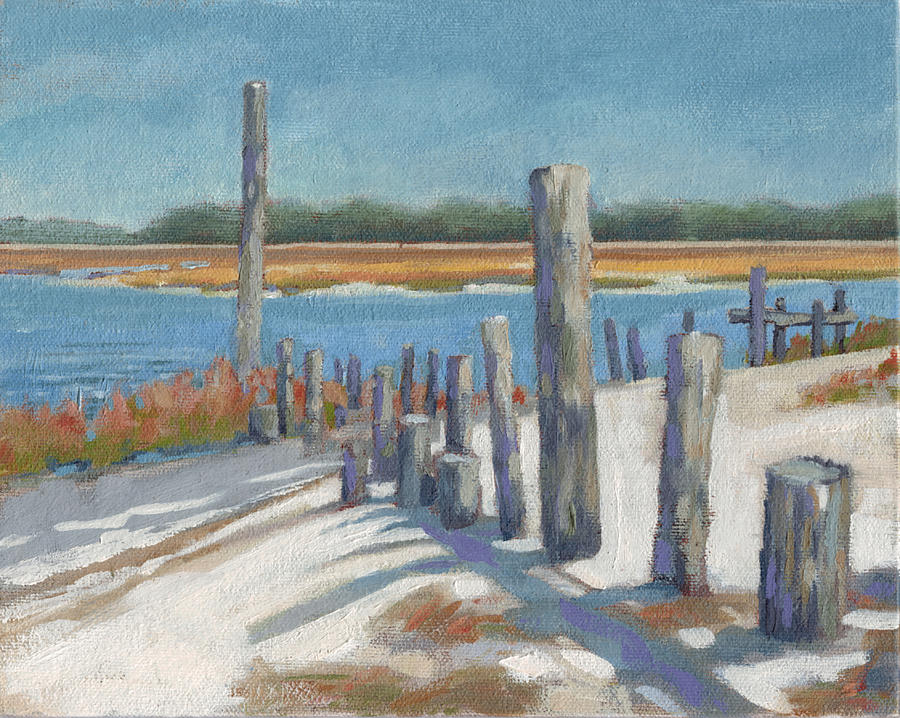 Pier Painting - Edisto Study 9 by Todd Baxter