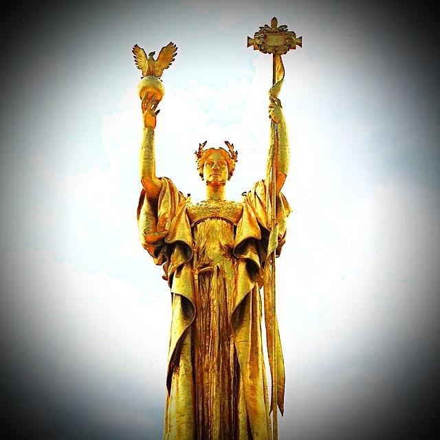 Chicago Photograph - Edited This Photo Of The Statue Of The by Lance Flint