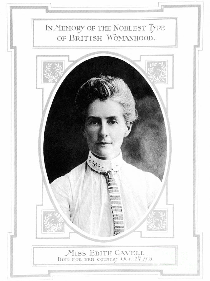 Edith Cavell (1865-1915) Photograph by Granger