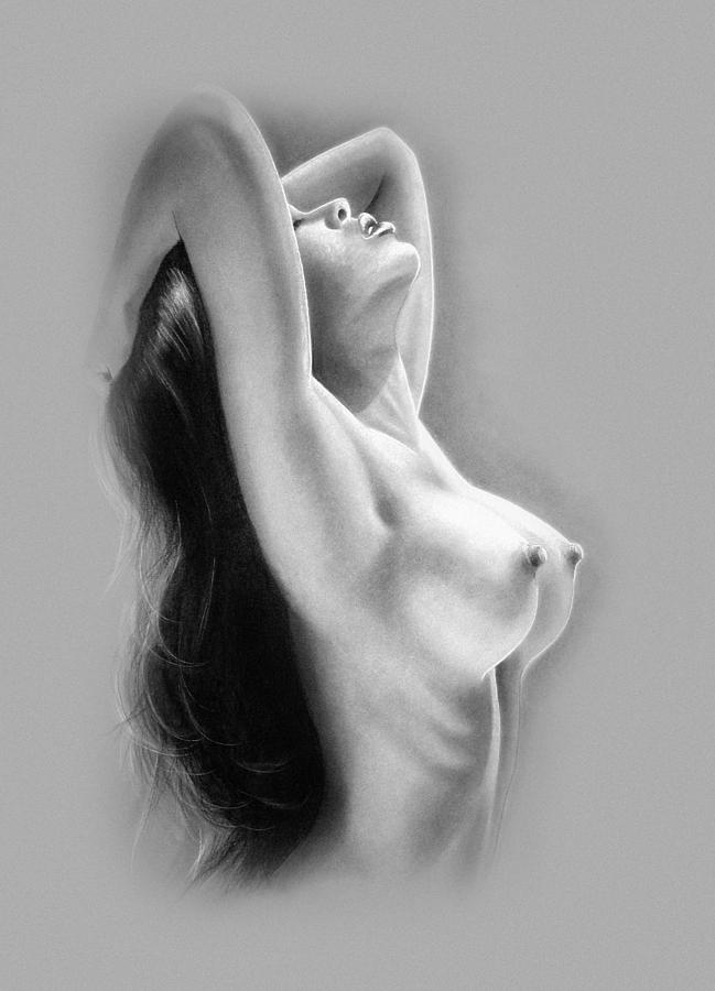 Nude Drawing - Edith by Tom Bully