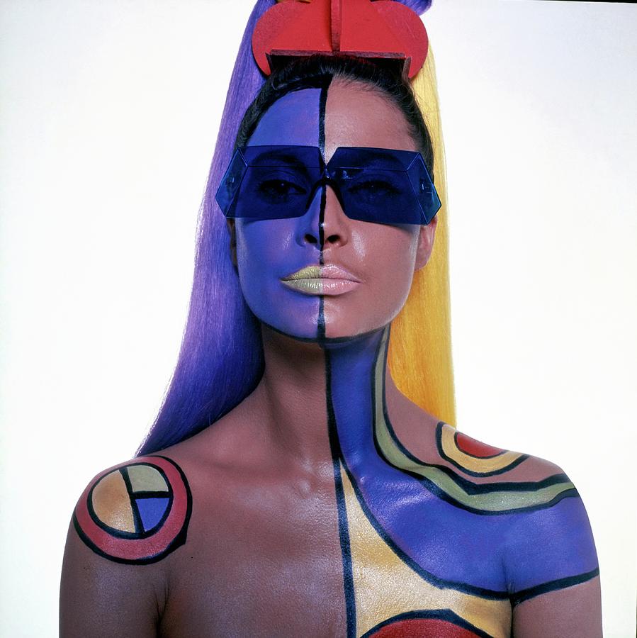 Editha Dussler Wearing Body Paint Photograph by Horst P. Horst