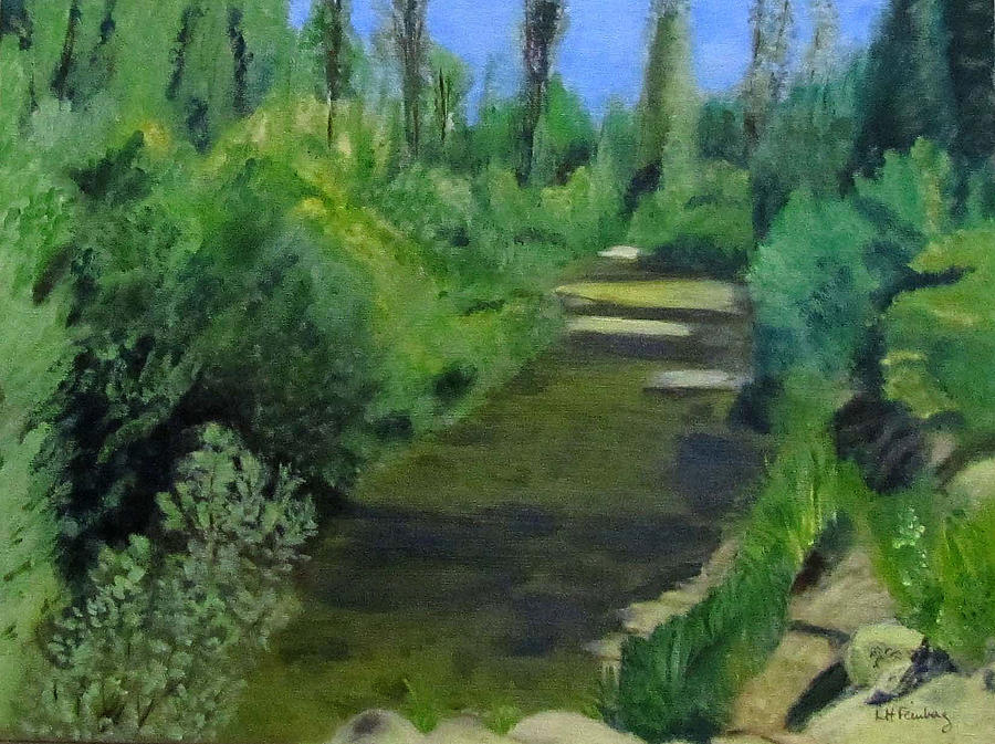 Edna Creek in color Painting by Linda Feinberg