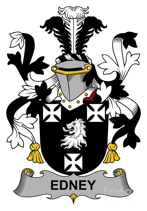 Edney Coat of Arms Irish Digital Art by Heraldry