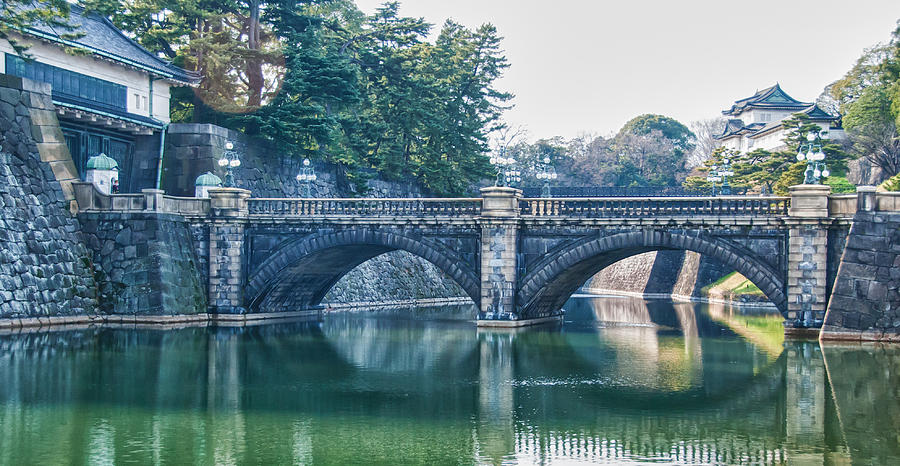 Edo Castle and Nijubashi Bridge Photograph by Guy Whiteley