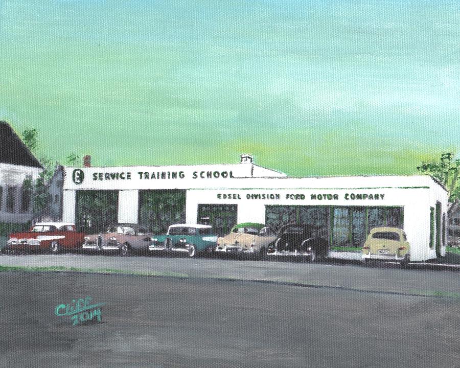 Edsel Training School Painting by Cliff Wilson