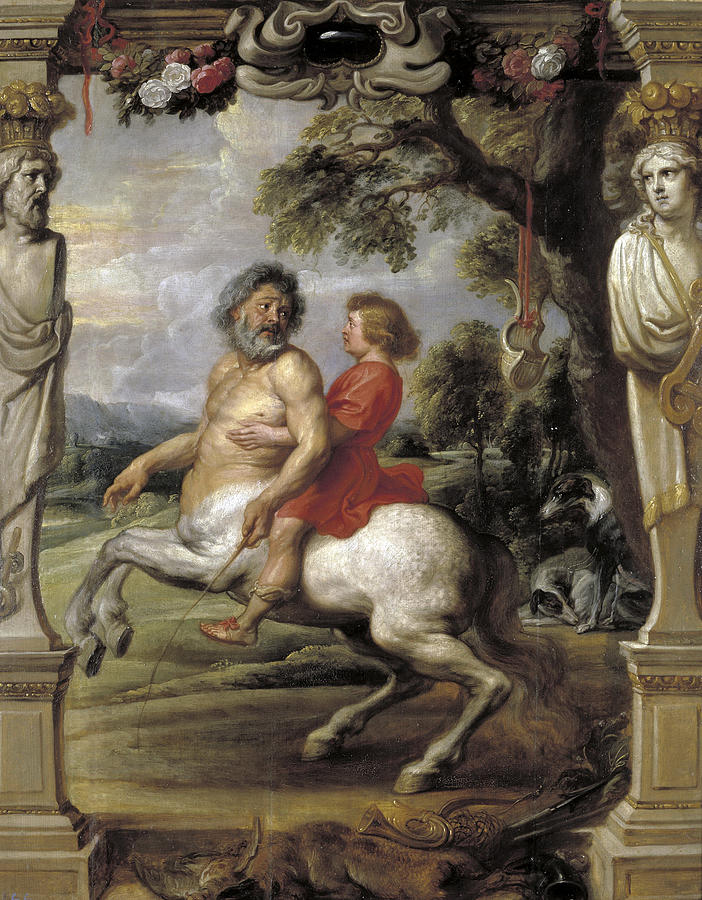 Education of Achilles Painting by Peter Paul Rubens and Workshop