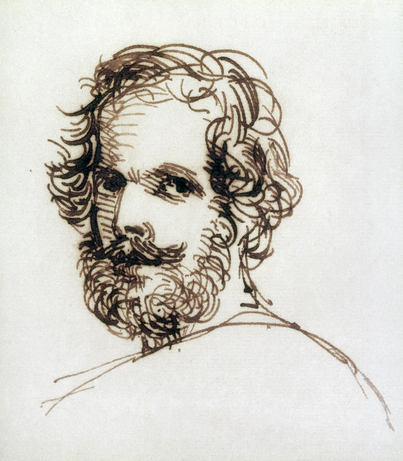 Edward John Trelawny (17921881) Drawing by Granger