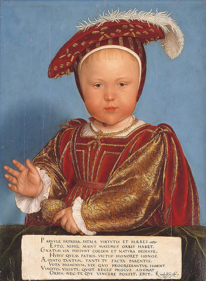 Edward Prince of Wales later King Edward VI Painting by Hans Holbein the Younger