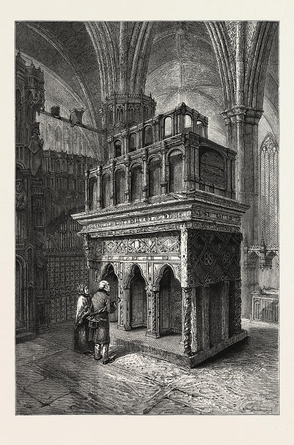 Edward The Confessors Shrine, Westminster Abbey Drawing by English ...