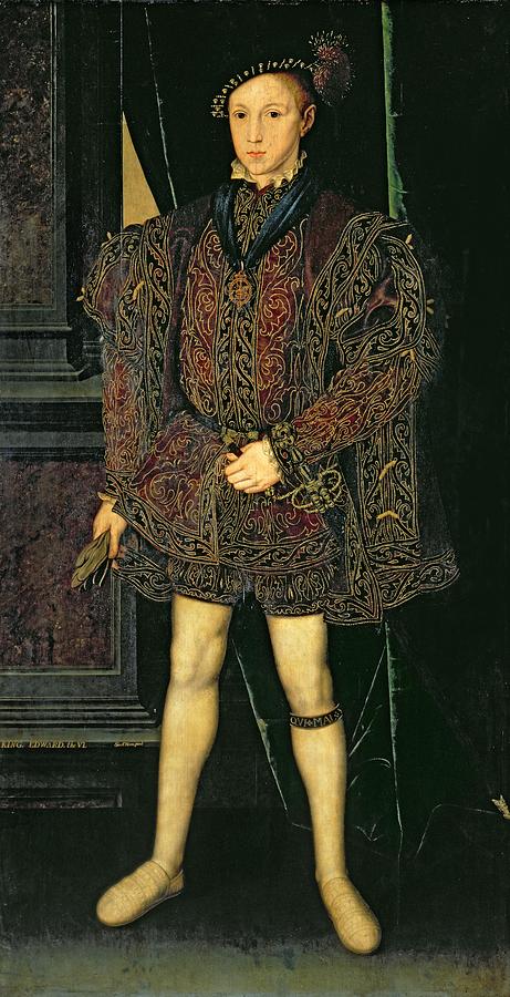 Portrait Painting - Edward Vi 1537-53 by Guillaume Scrots
