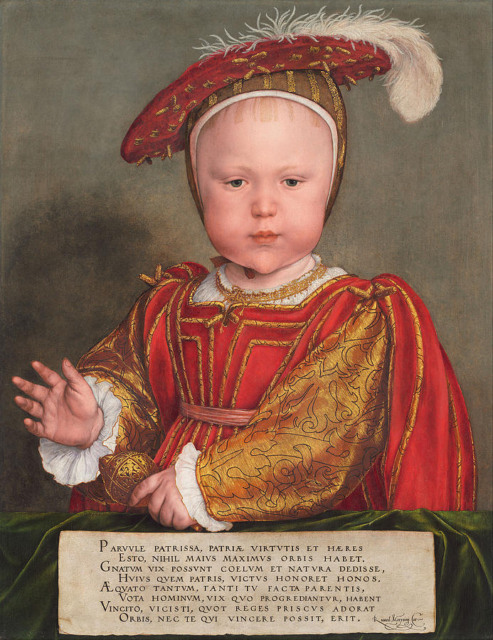 Portrait Painting - Edward VI as a Child by Hans Holbein the Younger