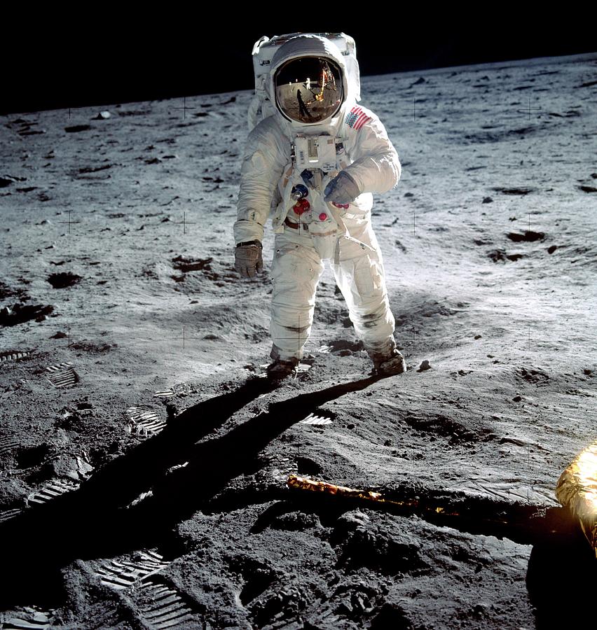 Edwin buzz Aldrin On The Moon Photograph by Nasa/science Photo Library