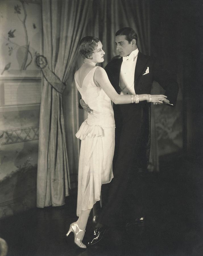 Edwina St. Clair Dancing With A Man Photograph by Edward Steichen
