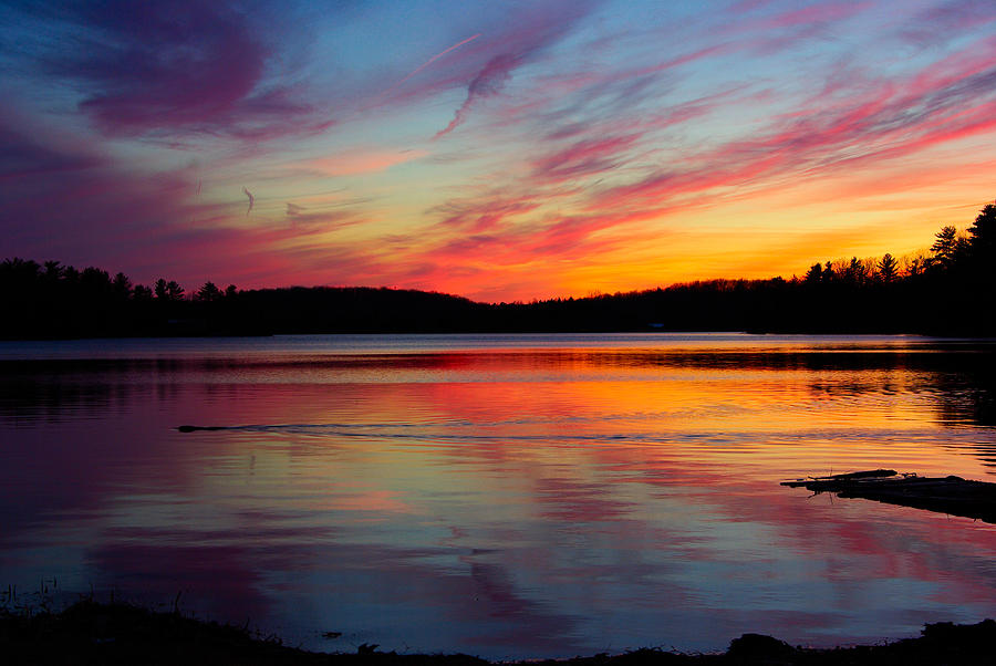 Sunset Photograph - Eel Bay Sunset by Paul Wash