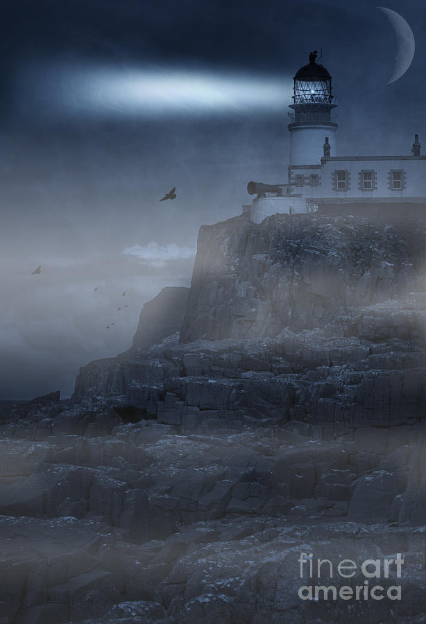 Eerie Lighthouse Photograph by David Lichtneker