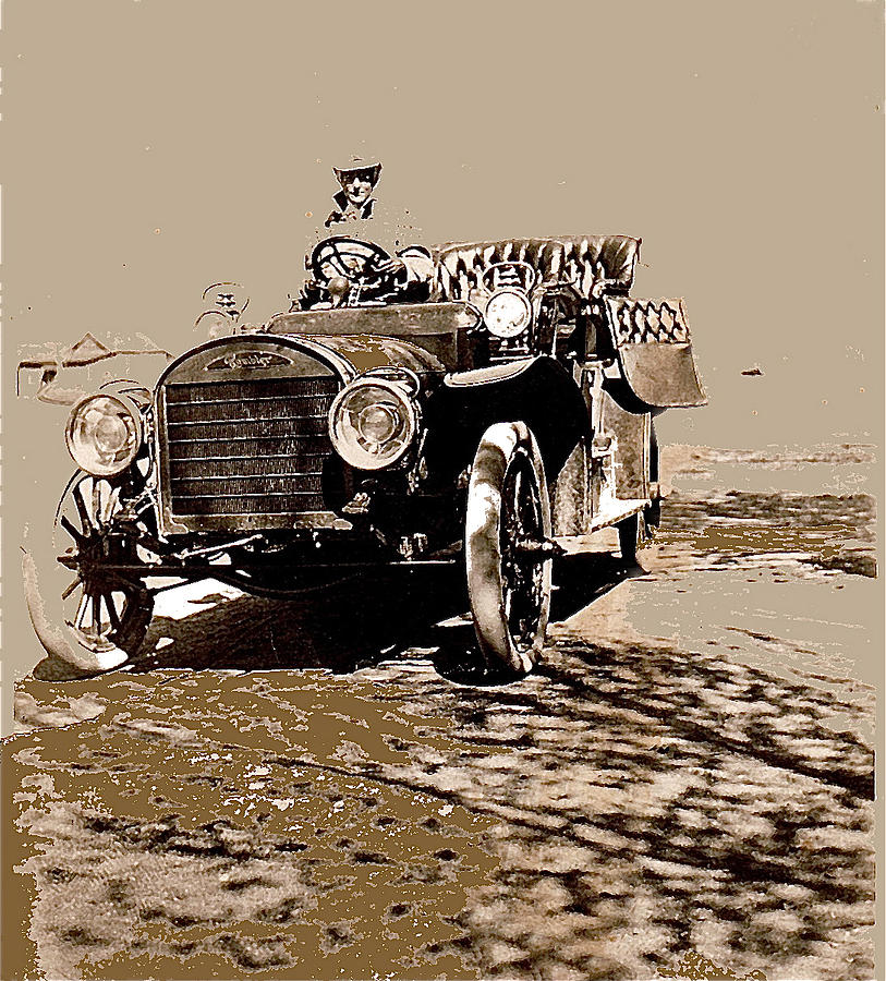 Effie Anderson Smith photo by Andrew Young Smith Rambler Touring car Pearce AZ c.1907-2013 Photograph by David Lee Guss