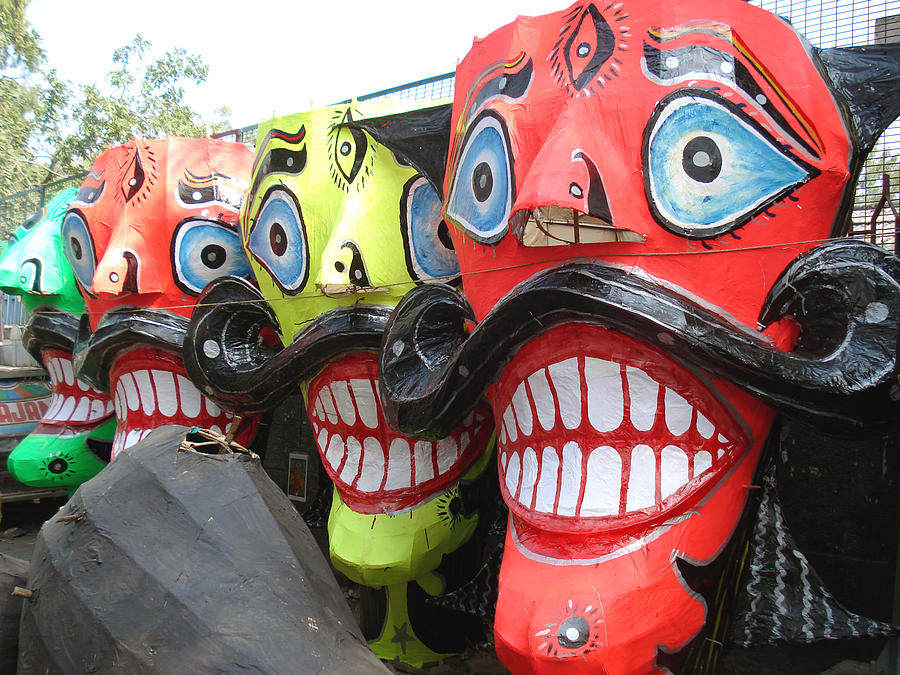 Effigy of ravana 2 Photograph by Sumit Mehndiratta