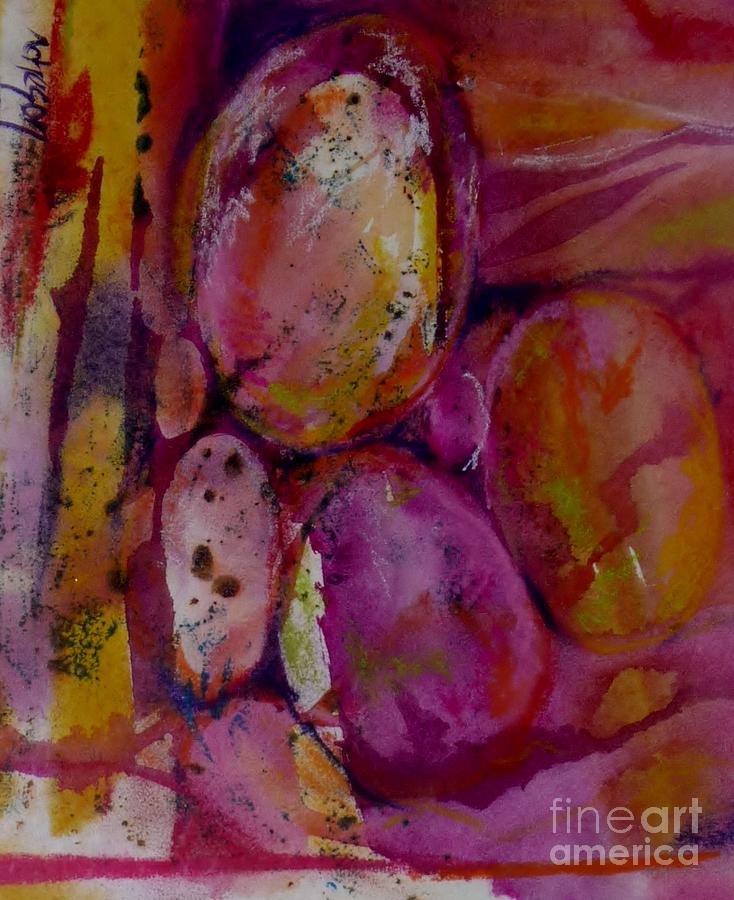 Egg 1 Painting by Donna Acheson-Juillet