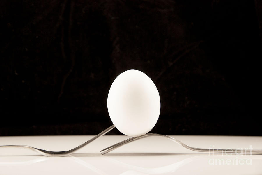 Egg and Fork Photograph by Juli Scalzi