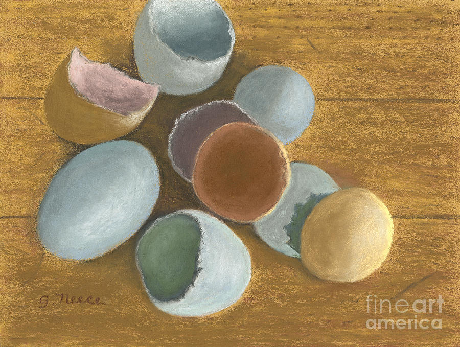 Egg Study Pastel by Ginny Neece