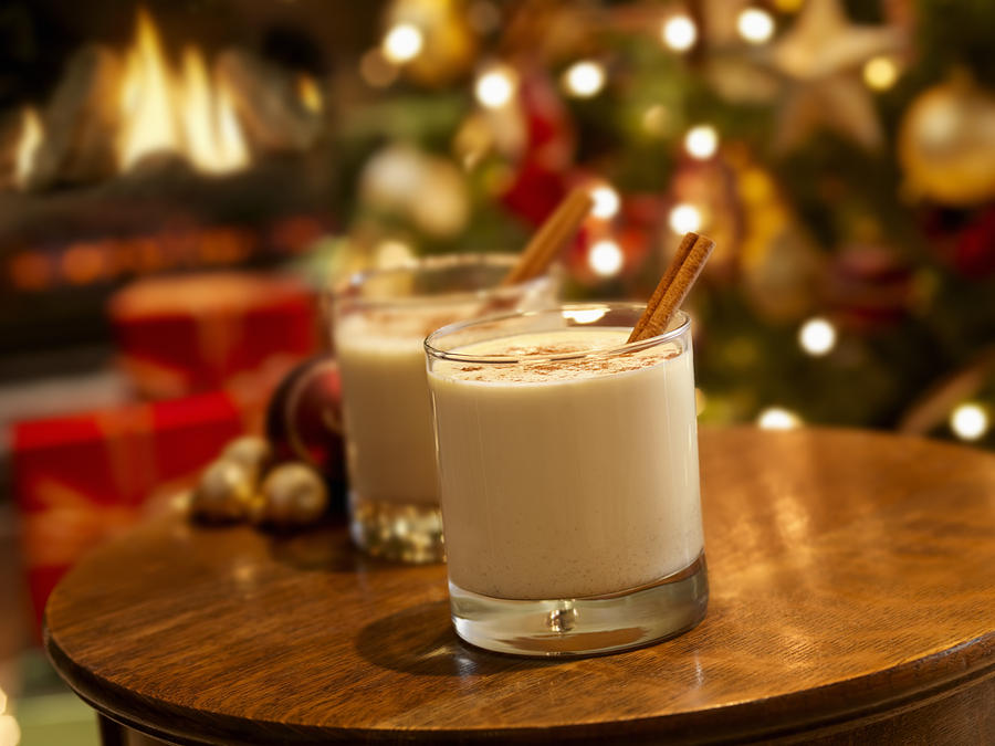 Eggnog at Christmas Time Photograph by LauriPatterson