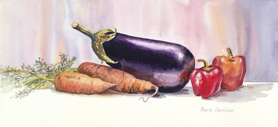 Eggplant Painting by Barbara Parisien
