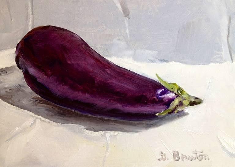 Still Life Painting - Eggplant by Gary Bruton