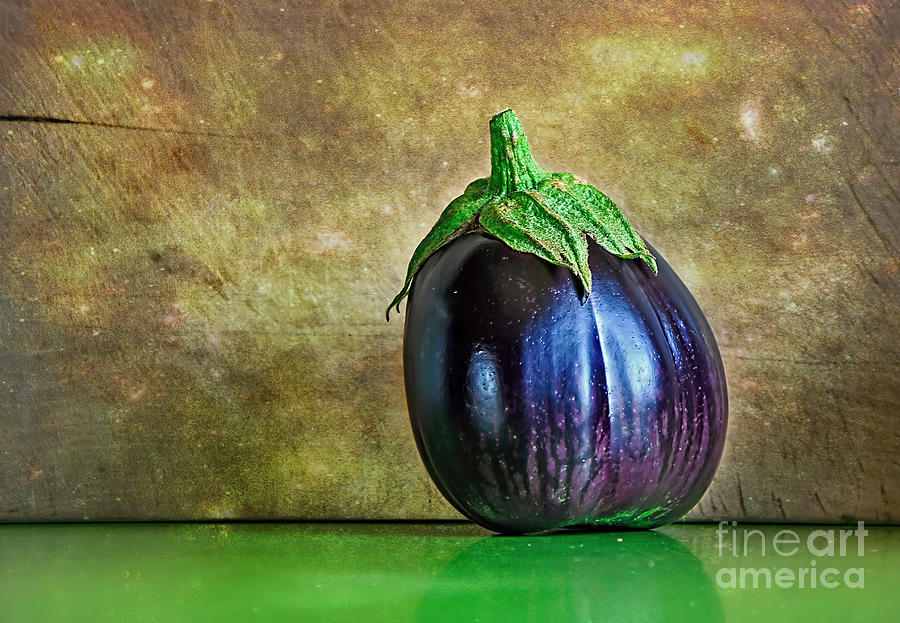 Still Life Photograph - Eggplant by Kaye Menner