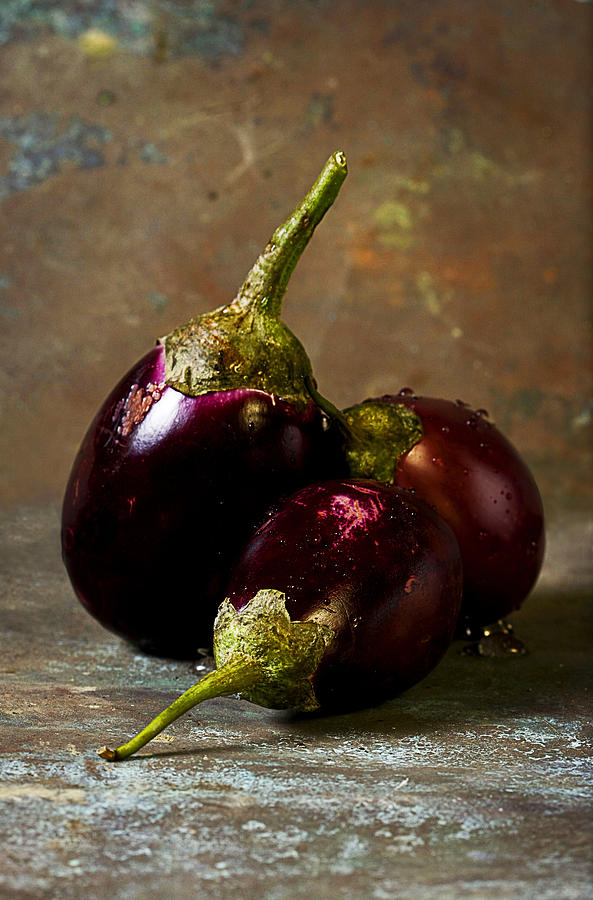 Vegetable Photograph - Eggplant... by Ness Welham