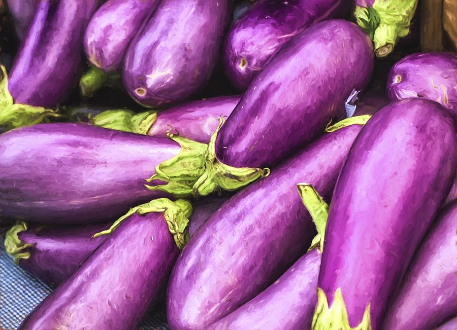 Eggplants 2 Photograph by John Hoey