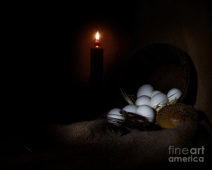 Eggs and Candle Photograph by Cecil Fuselier