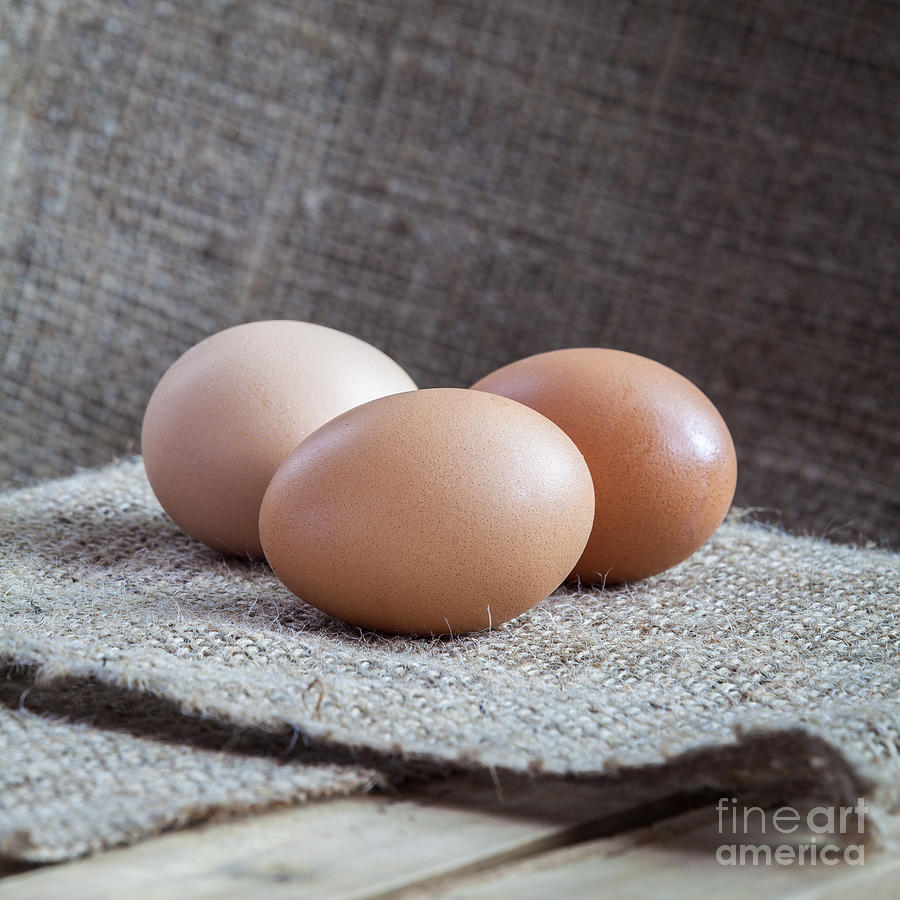 Eggs Lay On Sackcloth Photograph By Worachai Yosthamrong 0704