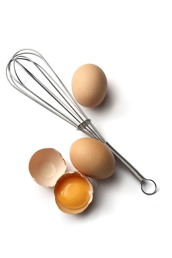 Eggs: Whisk and Eggs Photograph by Floortje