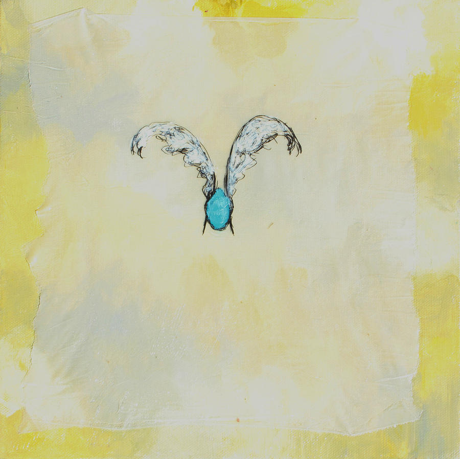 Eggs With Wings - Yellow Painting