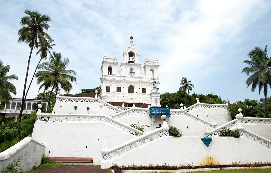Eglise A Panaji Goa Church Photograph by Lissillour
