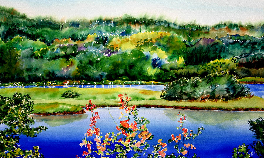 Egret Isle Painting by Phyllis London