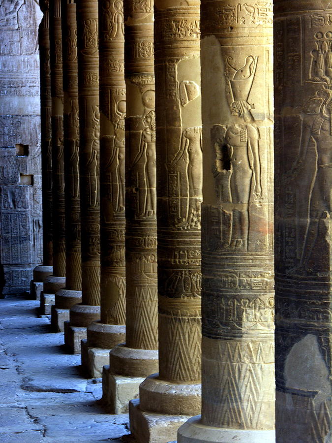 Egypt - Columns Photograph by Jacqueline M Lewis