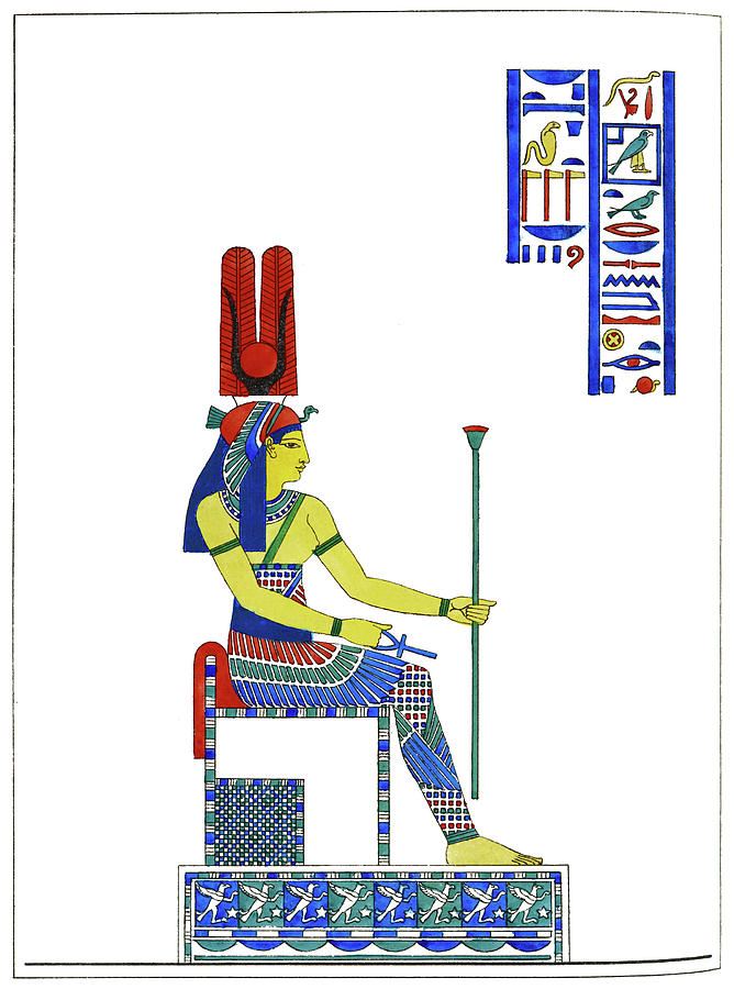 Egypt Hathor, 1823 Drawing by Granger - Fine Art America