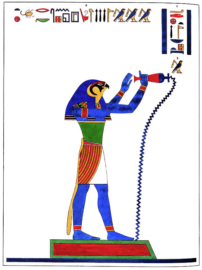Egypt Horus, 1823 Drawing by Granger