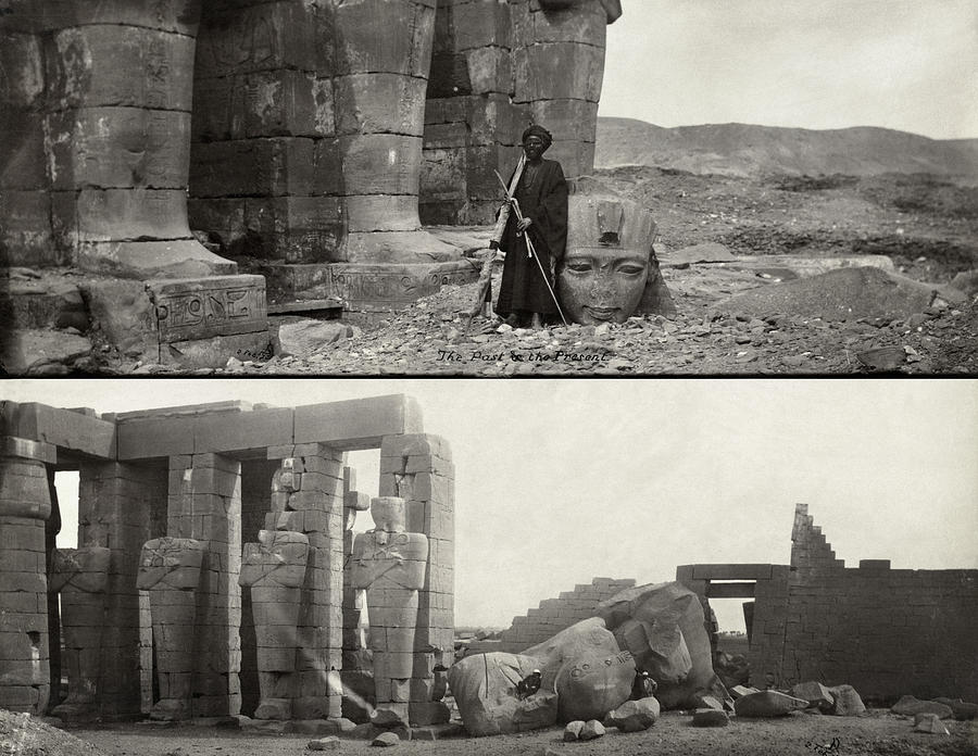 Egypt Thebes Ruins, C1875 Photograph by Granger