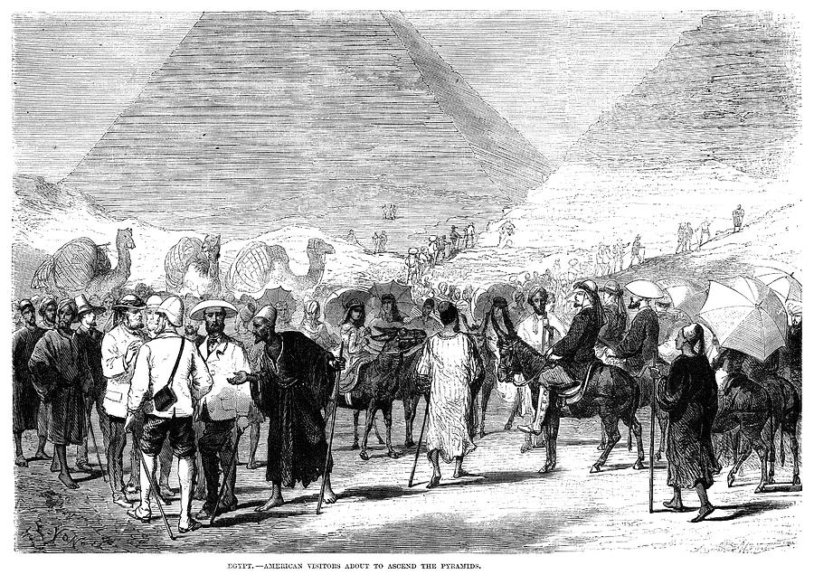 Egypt Tourism, 1871 Painting by Granger