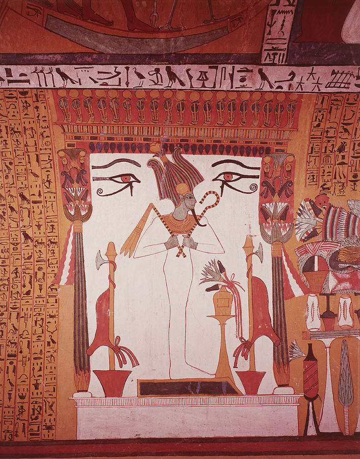 Egyptian Burial Chamber Painting by Brian Brake
