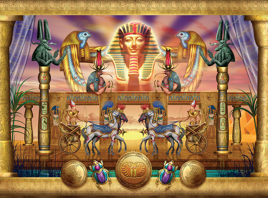 Egyptian Digital Art by MGL Meiklejohn Graphics Licensing