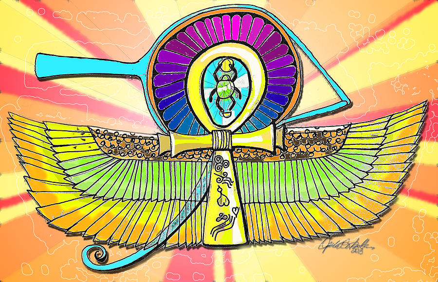 Egyptian flair Drawing by Opal Cintron-Heese - Pixels