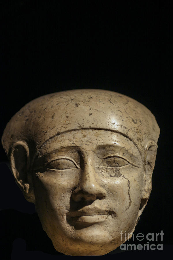 Egyptian head of 400 BC Photograph by Patricia Hofmeester