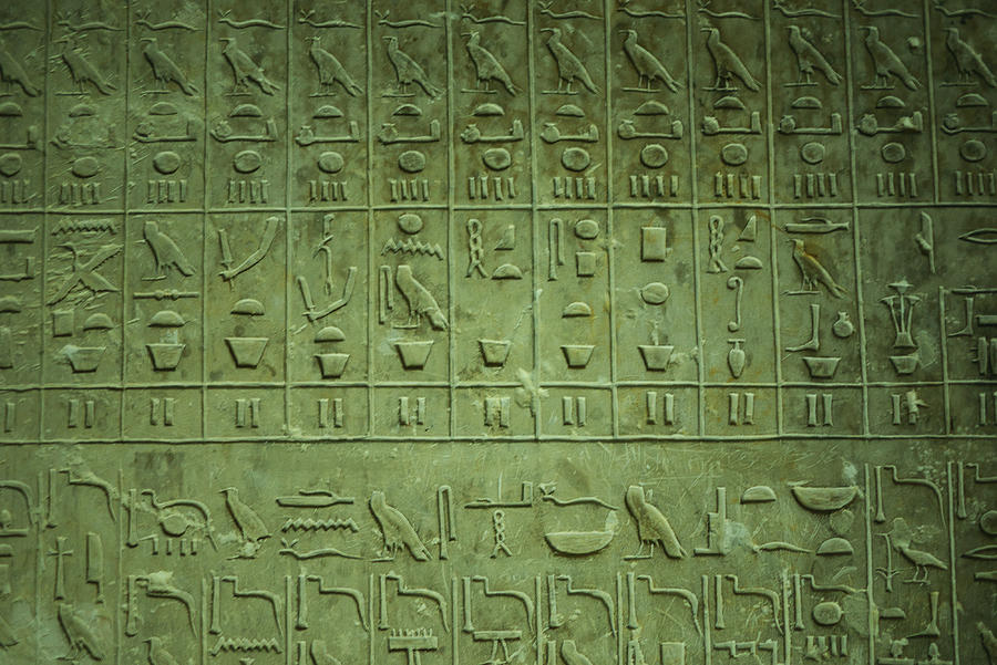Egyptian hieroglyphics Photograph by Ivan Slosar